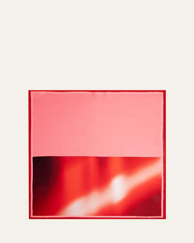 Raving Rose Silk Foulard